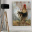 «Premium Farmhouse Rooster» par Sally Swatland, reproduction sur toile-730627342