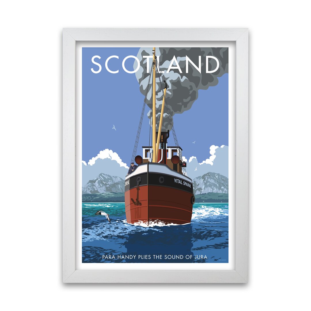 Gerahmtes Poster Scotland Para Handy von Stephen Millership