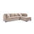 Glory Furniture Malone Reversible Sectional Mocha Microsuede-1725083112