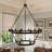 Finbar 18 - Light Steel Dimmable Wagon Wheel Chandelier,Suitable for High Ceiling-264212980