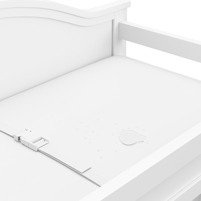 Clara Changing Table with Pad, White