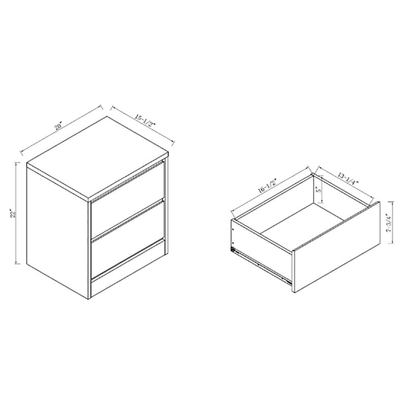 Molteese 20'' W Nightstand