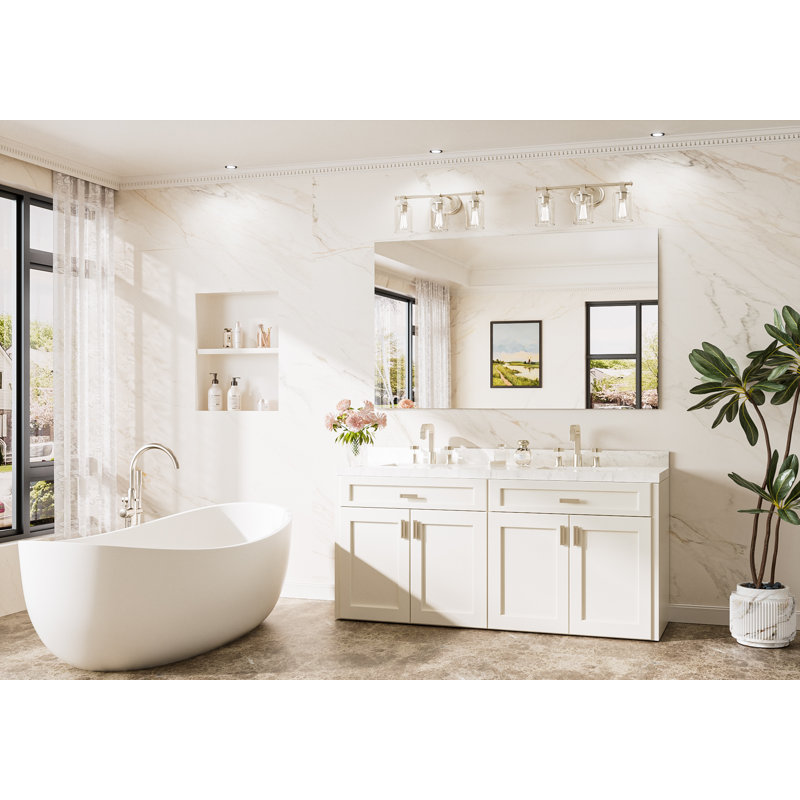 Miroir de salle de bain sans cadre, 36 po x 60 po, Rectangulaire
