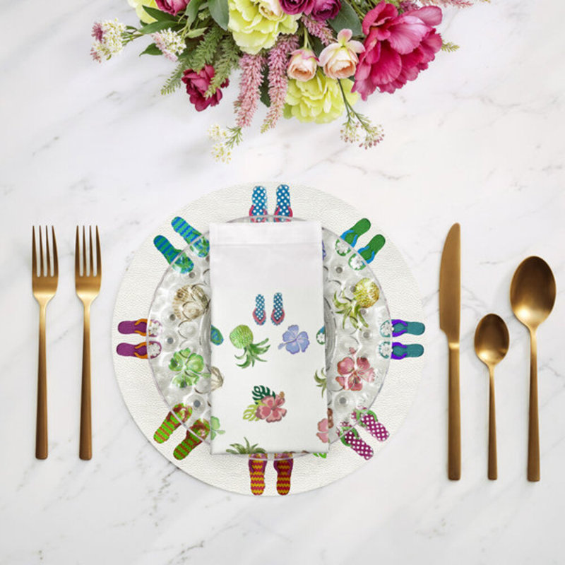 Ensemble de table blanc Winter In Florida, White