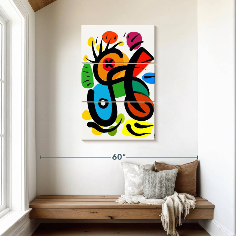 Avery Organic Abstract Shapes, 45" H x 28" W