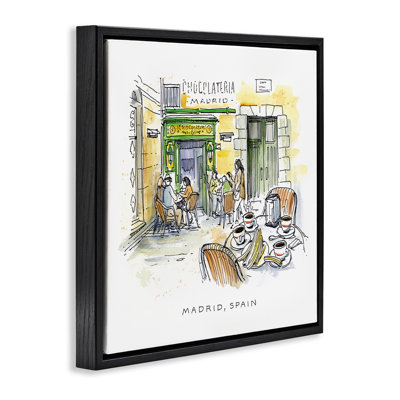 Art mural sur toile flottante Madrid, Madrid, Espagne, design par Angela Steahling
