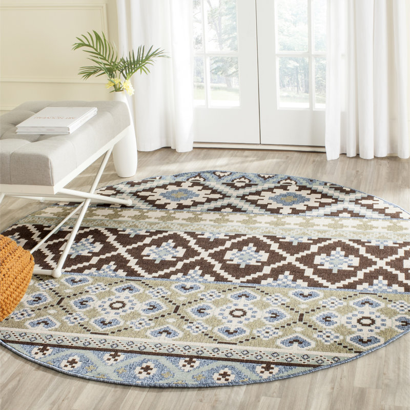 Tapis intérieur / extérieur Northpoint Southwestern, Rond 3 pi