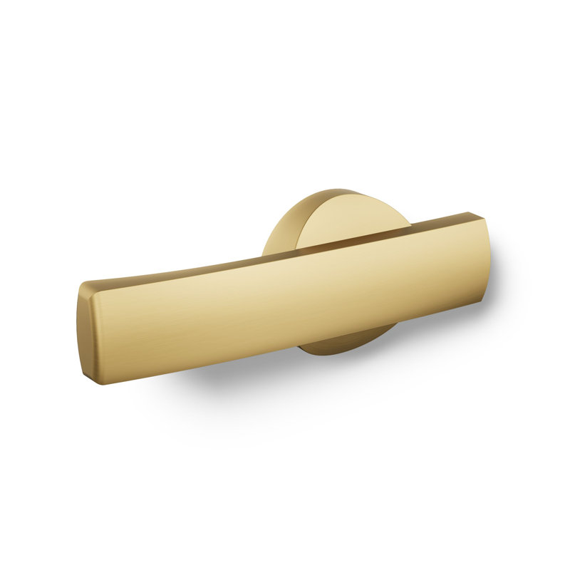 Santa Rosa Left-Hand Trip Lever, Vibrant Brushed Moderne Brass