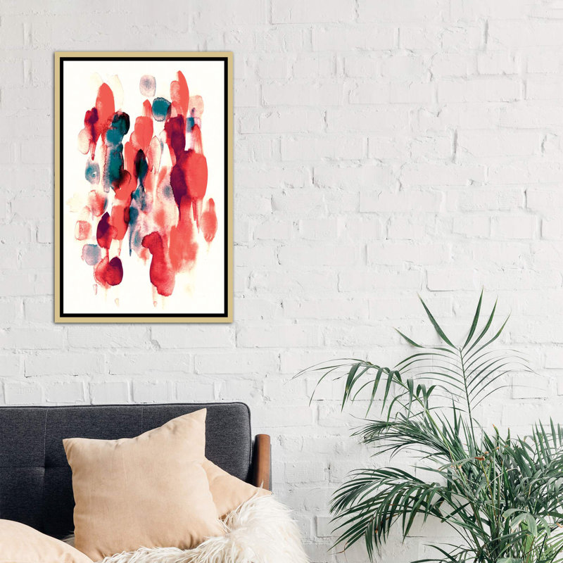 «Day and Night» par Lesia Binkin - reproduction d'art, H 40 po x l 26 po x P 1,5 po, Toile encadrée d'or