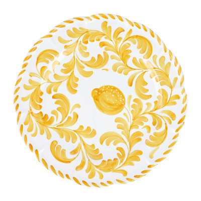 Plateau rond jaune Arezzo