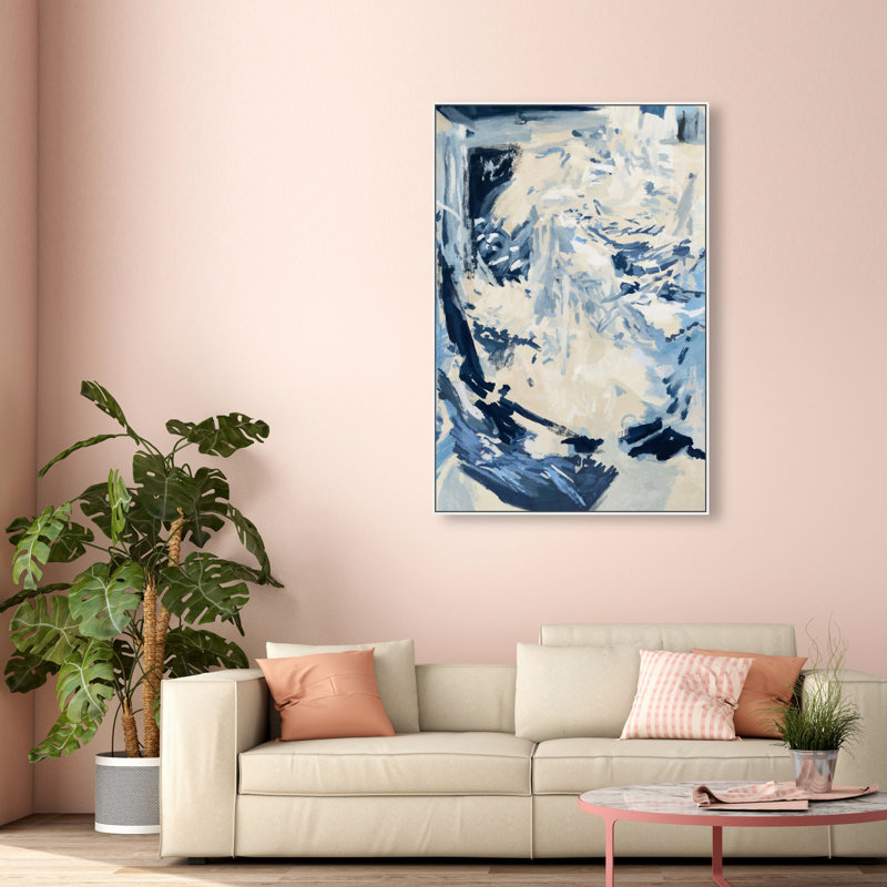 Coastal Feel II Print by Oliver Gal, 37"H x 55"W, White Floater Frame