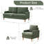 Ensemble de salon rembourré 3 pièces Transitional Modern - 1 causeuse et 2 fauteuils-43622213