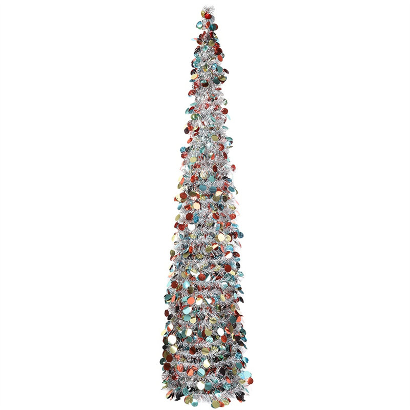 Arbre de Noël en forme de spirale rouge 5 pi H 5 po