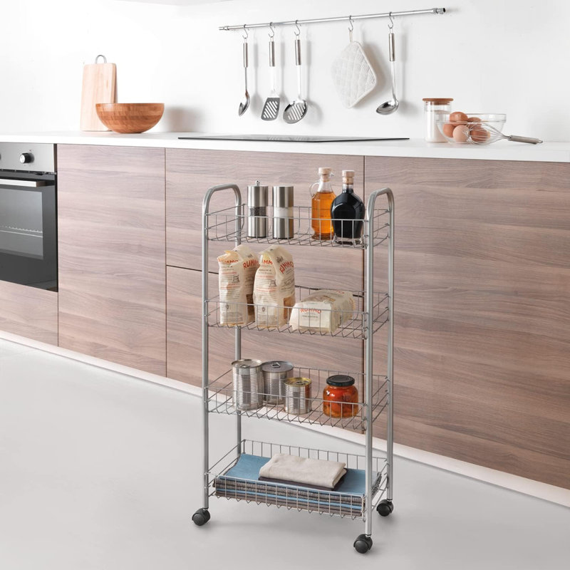 25cm W Metal Storage Rack