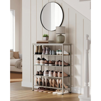 Étagère à chaussures à 5 niveaux, ajustable, autoportante