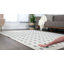 Tapis géométrique en polypropylène tissé à la machine Amayra-2014374306