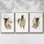 Rustic Bull II, ensemble de 3 toiles encadrées sur toile-97711191-97711195