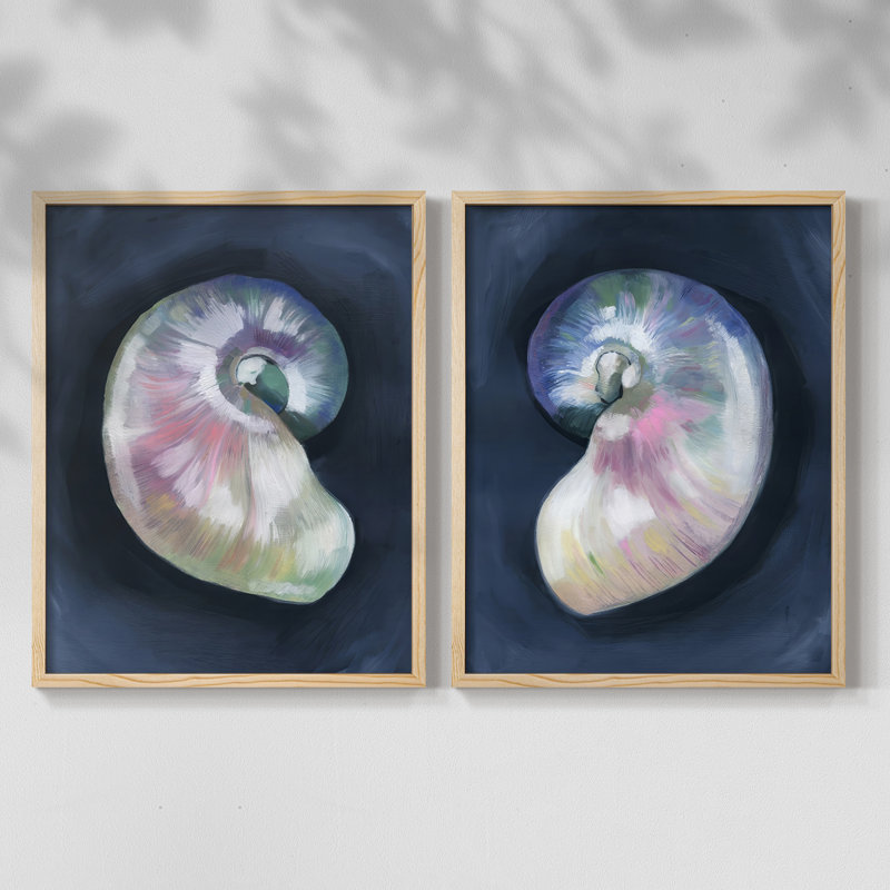 Perte de coquille perdue I - reproduction encadrée de qualité supérieure - prête à être accrochée - aucun clou requis - aucun clou requis