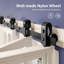 Ensemble de rail de porte de grange pliable 64 po pour quatre portes de grange de 15 po