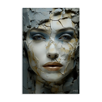 «Cracked Face Abstraction» par Roozbeh Bahramali