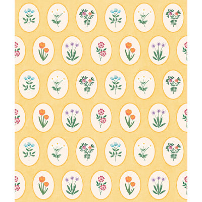 Heirloom Floral Medallions Peel and Stick Wallpaper