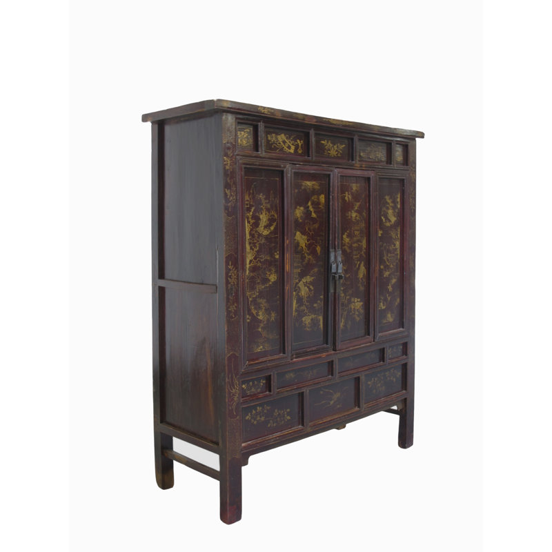 Antique Chinese Chinoiserie-Style Cabinet