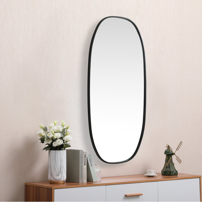 Miroir Bertin, Noir, noir, noir, noir, 48 po x 24 po 