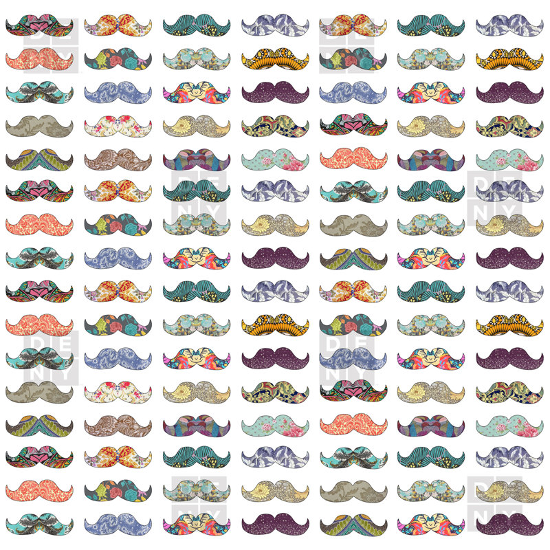 Rideau de douche moustache Mania