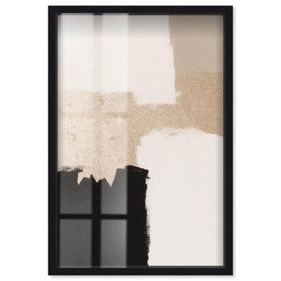 «Earth and Ink I Shadowbox Print», décoration murale neutre par Art Remedy