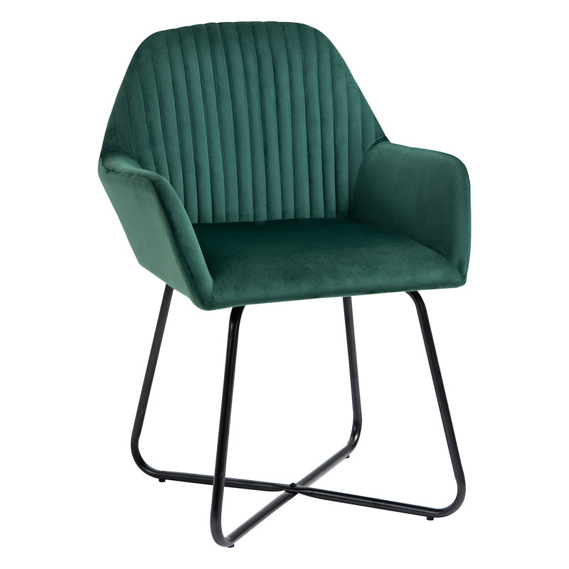 Upholstered Armchair, Green