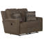 55.5" Dual Reclining Upholstered Loveseat with Accent Pillows-72273613-73230066