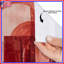 Rideaux de douche abstraits à formes botaniques rouges très longs-2088342921