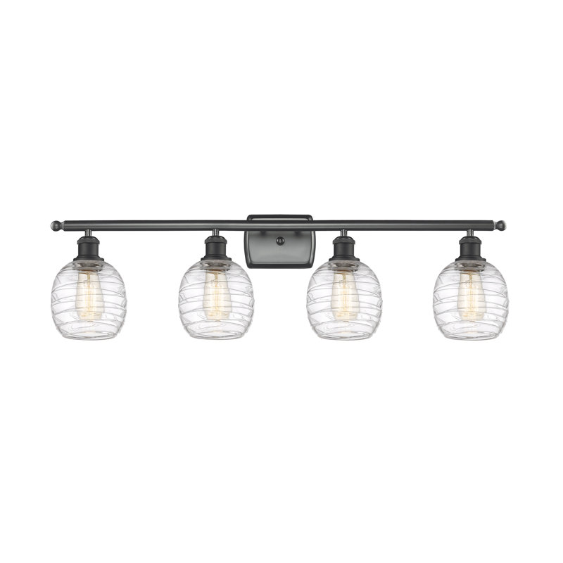 4 - Light Vanity Light, No Bulb Included, Matte Black