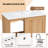 Zoren 36" Wide Modern Wood Bathroom Vanity with Ceramic Sink, Drawers, Sliding Cabinet Door & Open Shelf for Bathroom