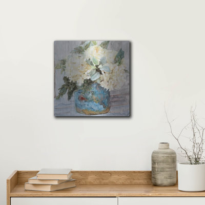 «Country Basket of Blooms I» par Stellar Design Studio, art mural en métal