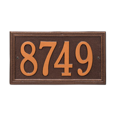 Double Line 1-Line Wall Address Plaque