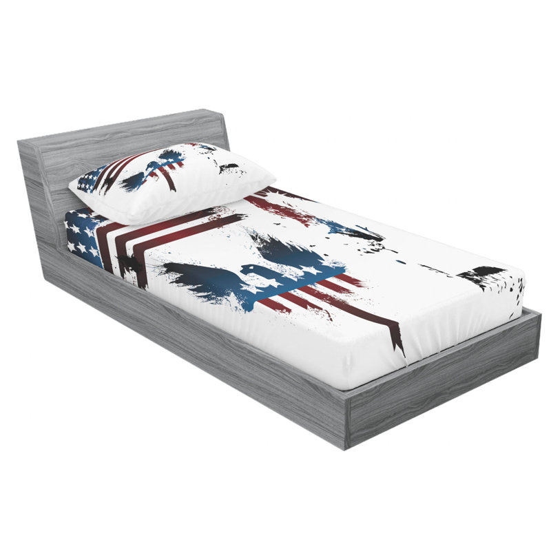 Microfiber Sheet Set, Twin Sheet Set with Fitted Sheet