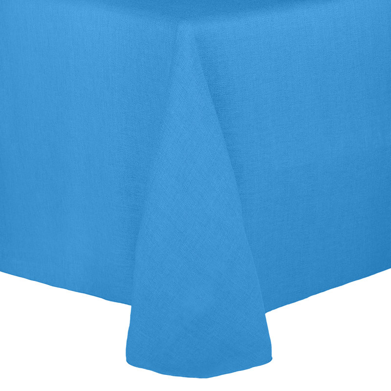 Ultimate Textile Oval Tablecloth, 3, Cobalt, 132" x 108"