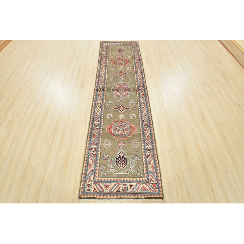 Tapis rectangulaire en laine de conception unique 2 pi 8 po x 9 pi 8 po