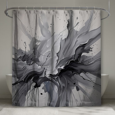Abstract Shower Curtain - Art Bathroom Decor Modern