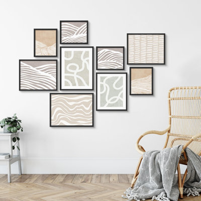Minimaliste, lignes neutres, lignes abstraites, art moderne, petit décor