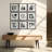 Shivangi 12x12 Square Matted Gallery Wall Frame Set-Set of 9-1750978159