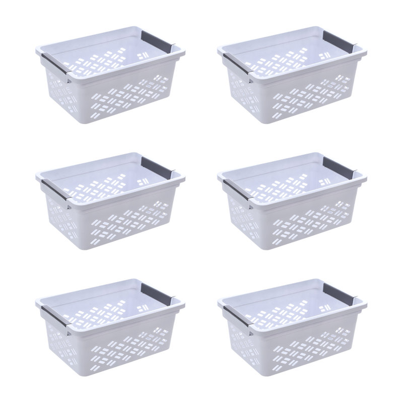 Tramia Large Basket 6 Pack, 5.3" H x 8.5" W x 12.4" D