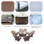 Algird 6 - Person Wicker Patio Dining Set with Oval Table , Cushions Included