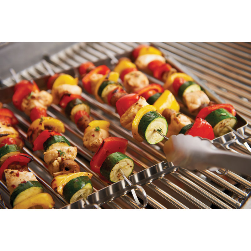 GrillPro Stainless Steel Skewer and Shish Kebab