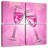 Yarlin Pink Champagne Glasses
