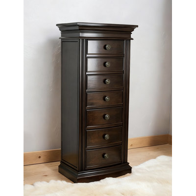 Nordic-style Multi-layer Solid Wood Jewelry Cabinet
