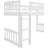 Twin Low Loft Bed with Slide-1344591440