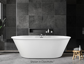 New Yorker 10 Freestanding Soaker Tub, White