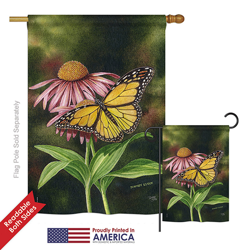 Double Sided 40'' H x 28'' W Polyester Animal Flag Set